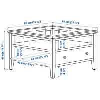 Măsuță de cafea Ikea Idanas 5691211 White photo 5
