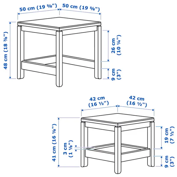 Măsuță de cafea Ikea Havsta 5744939 Beige photo 4