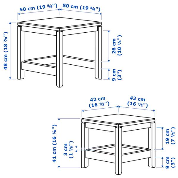 Măsuță de cafea Ikea Havsta 5744939 Beige photo 4