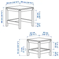 Măsuță de cafea Ikea Havsta 5744939 Beige photo 4