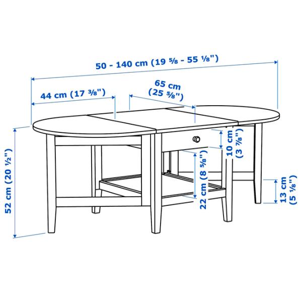 Măsuță de cafea Ikea Arkelstorp 5290146 Brown photo 6