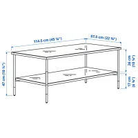 Журнальный столик Ikea Asperod 5290147 Черный photo 6