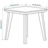 Măsuță de cafea Ikea Lisabo 5290199 Brown photo 4