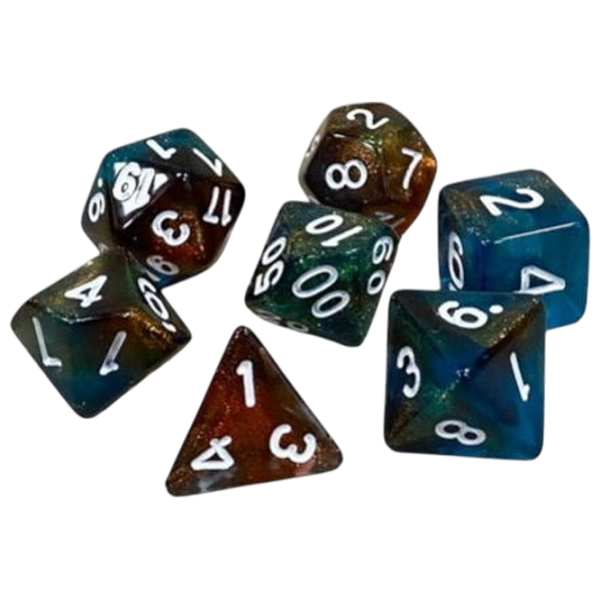 Настольная игра Games 7 Days Double Glitter 7 Dice 3+/ Набор кубиков photo 1