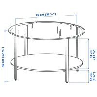 Журнальный столик Ikea Vittsjo 5290238 Черный photo 6