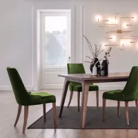 Кухонный стул Dogtas Gold Ткань/ Зеленый Wood photo 5