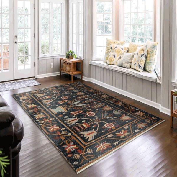 Ковер Covoare Ungheni Basarabia Black Beige / Шерсть photo 3