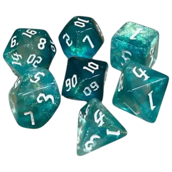 Настольная игра Games 7 Days Double Glitter 7 Dice 3+/ Набор кубиков photo 1