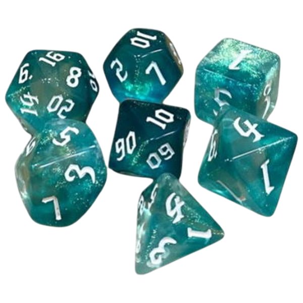 Настольная игра Games 7 Days Double Glitter 7 Dice 3+/ Набор кубиков photo 1