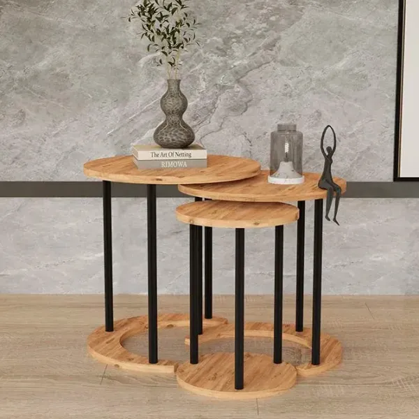 Журнальный столик Helvetia Avrupa 880613314 Коричневый photo 2 Журнальный столик Helvetia Avrupa 880613314 Коричневый photo 2