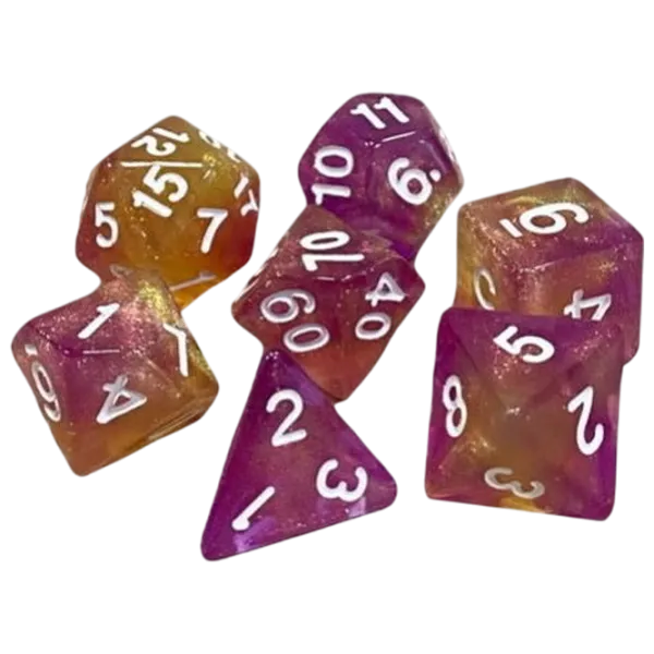 Настольная игра Games 7 Days Double Glitter 7 Dice 3+/ Набор кубиков photo 1