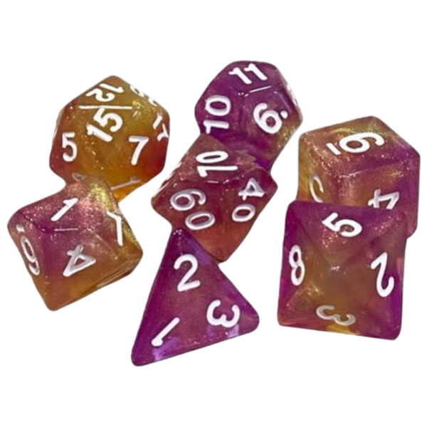 Настольная игра Games 7 Days Double Glitter 7 Dice 3+/ Набор кубиков photo 1