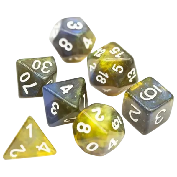 Настольная игра Games 7 Days Double Glitter 7 Dice 3+/ Набор кубиков photo 1