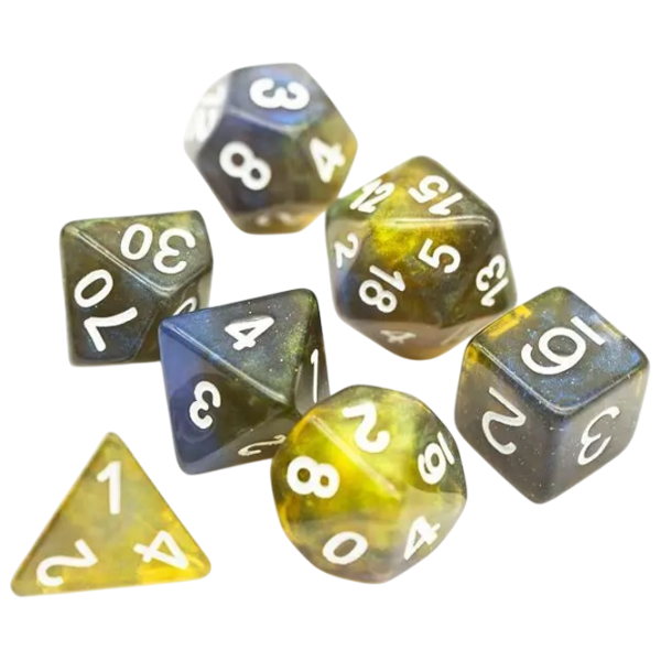 Настольная игра Games 7 Days Double Glitter 7 Dice 3+/ Набор кубиков photo 1
