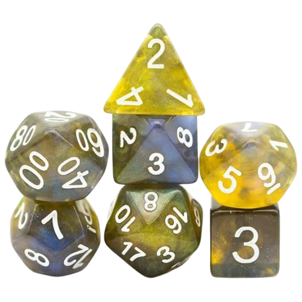 Настольная игра Games 7 Days Double Glitter 7 Dice 3+/ Набор кубиков photo 2