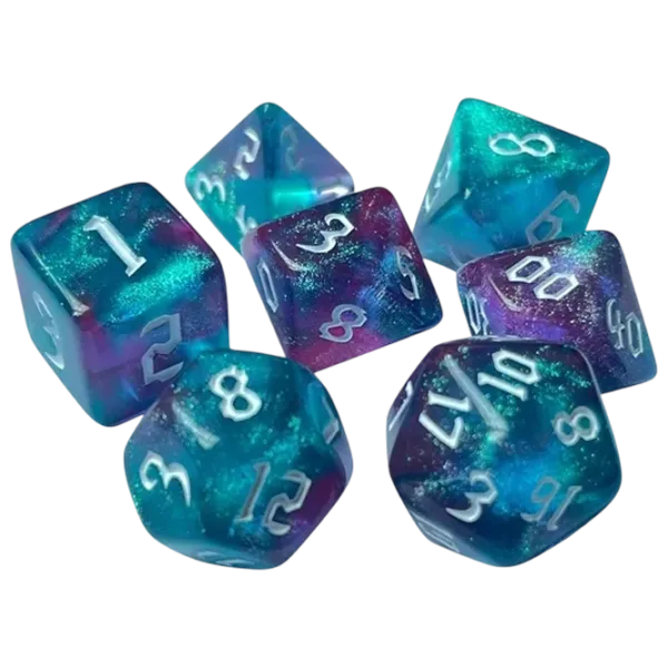 Настольная игра Games 7 Days Double Glitter 7 Dice 3+/ Набор кубиков photo 1