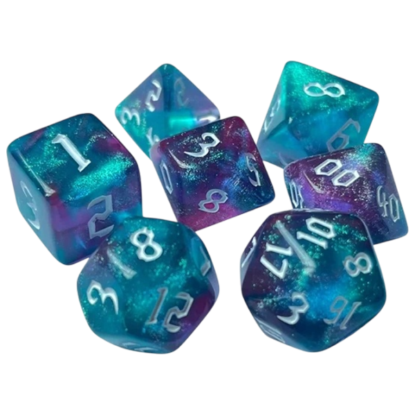 Настольная игра Games 7 Days Double Glitter 7 Dice 3+/ Набор кубиков photo 1