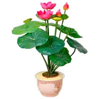 Искусственное растение OEM Lotus Зеленый / Высота (см) - 60