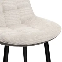 Scaun de bucătărie DecoPrim Hans Stofă/ White Black photo 3