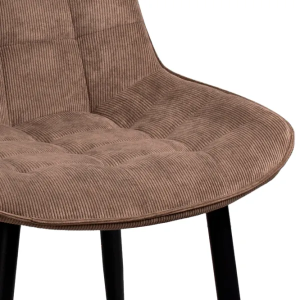 Scaun de bucătărie DecoPrim Hans Stofă/ Light Brown Black photo 3 Scaun de bucătărie DecoPrim Hans Stofă/ Light Brown Black photo 3