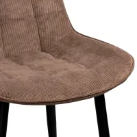 Scaun de bucătărie DecoPrim Hans Stofă/ Light Brown Black photo 3