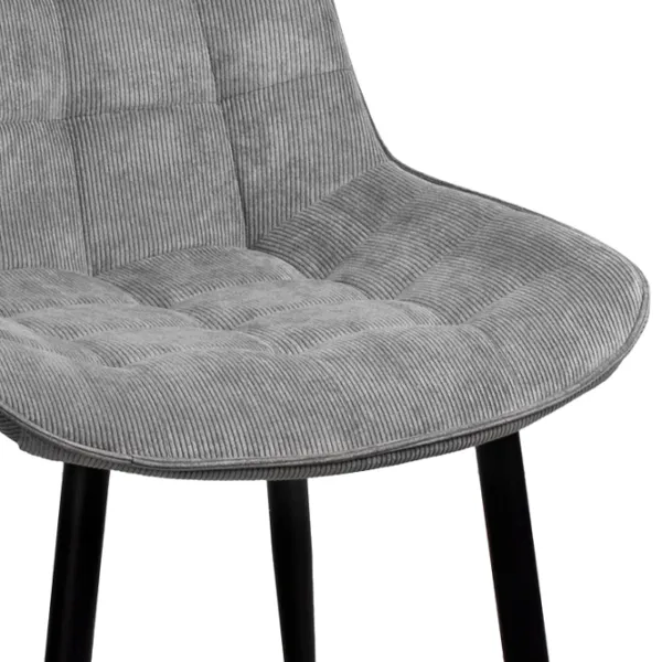 Scaun de bucătărie DecoPrim Hans Stofă/ Gray Black photo 3 Scaun de bucătărie DecoPrim Hans Stofă/ Gray Black photo 3