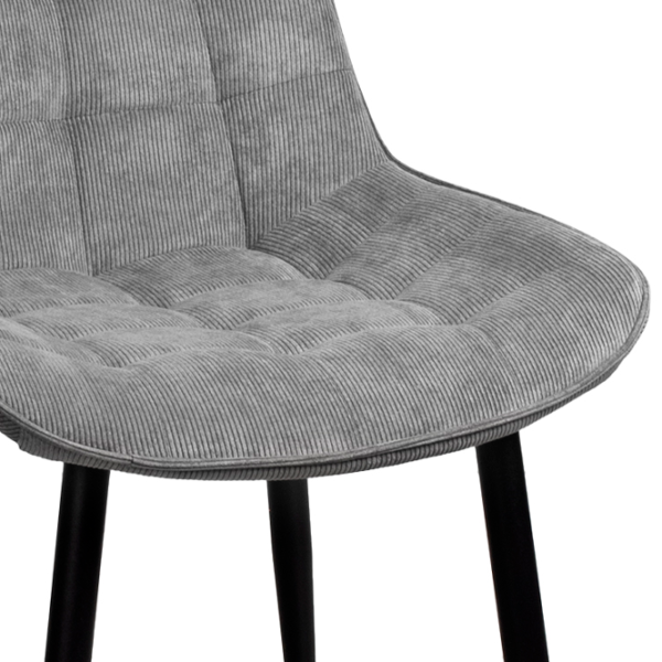 Scaun de bucătărie DecoPrim Hans Stofă/ Gray Black photo 3 Scaun de bucătărie DecoPrim Hans Stofă/ Gray Black photo 3