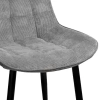 Scaun de bucătărie DecoPrim Hans Stofă/ Gray Black photo 3