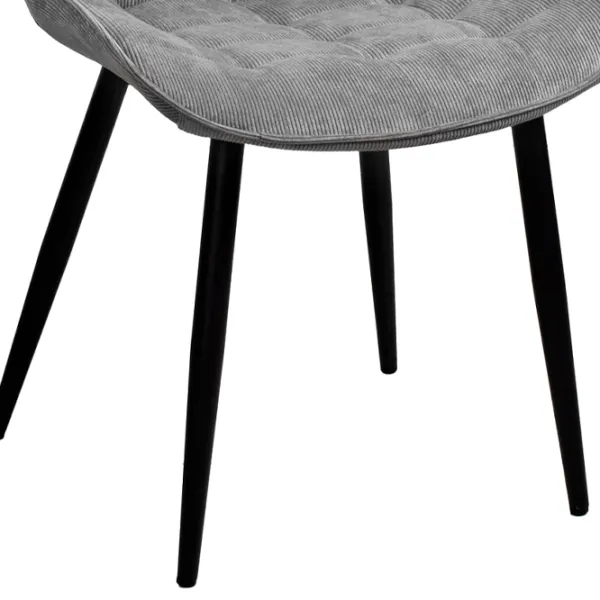 Scaun de bucătărie DecoPrim Hans Stofă/ Gray Black photo 4 Scaun de bucătărie DecoPrim Hans Stofă/ Gray Black photo 4