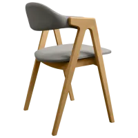 Scaun de bucătărie DecoPrim Logan Ambrella Stofă/ Gray Wood photo 2