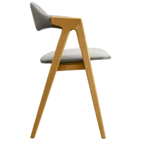 Scaun de bucătărie DecoPrim Logan Ambrella Stofă/ Gray Wood photo 3