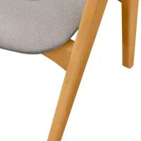Scaun de bucătărie DecoPrim Logan Ambrella Stofă/ Gray Wood photo 4