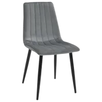 Кухонный стул DecoPrim DC-90P N20  Бархат/ Серый Черный