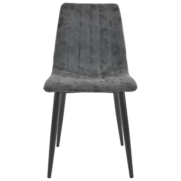 Кухонный стул DecoPrim DC-90P N20  Бархат/ Светло-серый Черный photo 3 Кухонный стул DecoPrim DC-90P N20  Бархат/ Светло-серый Черный photo 3