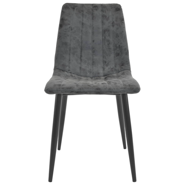 Кухонный стул DecoPrim DC-90P N20  Бархат/ Светло-серый Черный photo 3 Кухонный стул DecoPrim DC-90P N20  Бархат/ Светло-серый Черный photo 3