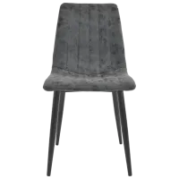Scaun de bucătărie DecoPrim DC-90P N20 Catifea/ Light Gray Black photo 3