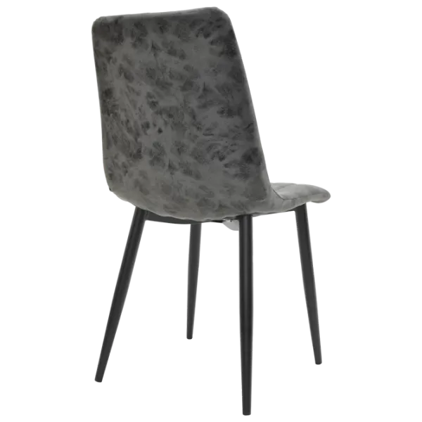 Кухонный стул DecoPrim DC-90P N20  Бархат/ Светло-серый Черный photo 4 Кухонный стул DecoPrim DC-90P N20  Бархат/ Светло-серый Черный photo 4