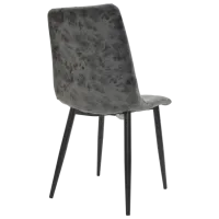 Scaun de bucătărie DecoPrim DC-90P N20 Catifea/ Light Gray Black photo 4