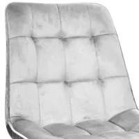 Scaun de bucătărie DecoPrim Capella Stofă/ Light Gray Black photo 2