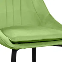 Scaun de bucătărie DecoPrim Florida Stofă/ Light Green Black photo 3
