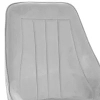 Scaun de bucătărie DecoPrim Florida Stofă/ Light Gray Black photo 2