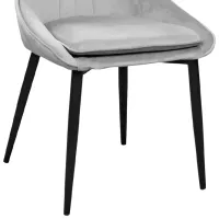 Scaun de bucătărie DecoPrim Florida Stofă/ Light Gray Black photo 4