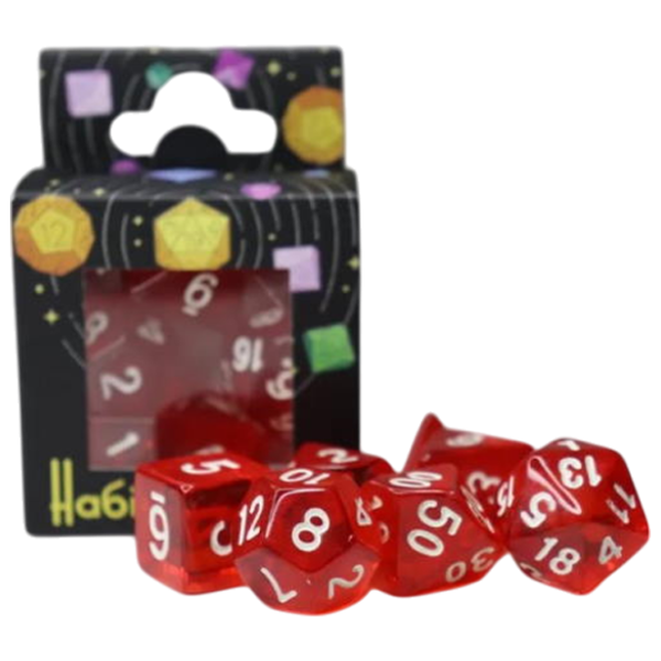 Joc de masă Games 7 Days Transparent 7 Dice 3+/ Set de cuburi photo 1