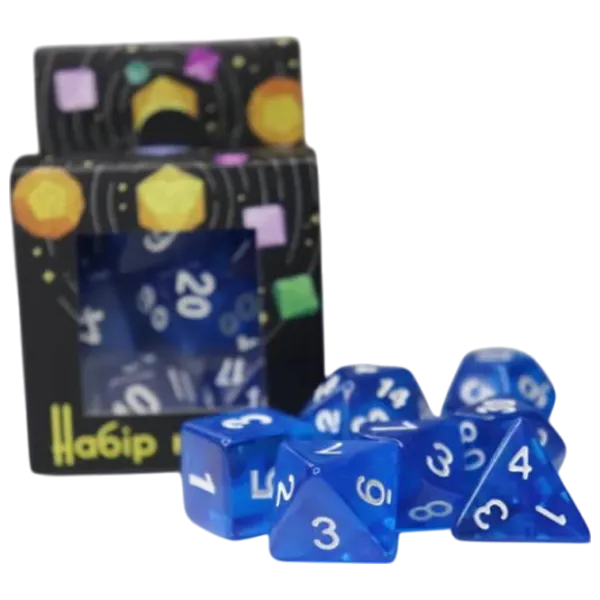 Настольная игра Games 7 Days Transparent 7 Dice 3+/ Набор кубиков photo 1