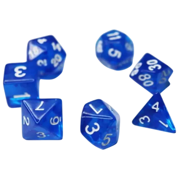 Настольная игра Games 7 Days Transparent 7 Dice 3+/ Набор кубиков photo 2