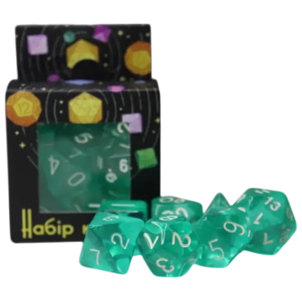 Настольная игра Games 7 Days Transparent 7 Dice 3+/ Набор кубиков photo 1