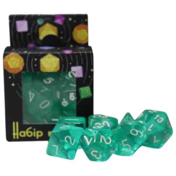 Настольная игра Games 7 Days Transparent 7 Dice 3+/ Набор кубиков photo 1