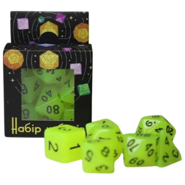 Настольная игра Games 7 Days Glow in the dark 3+/ Набор кубиков photo 1