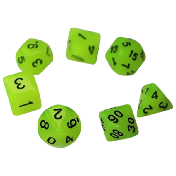 Настольная игра Games 7 Days Glow in the dark 3+/ Набор кубиков photo 2