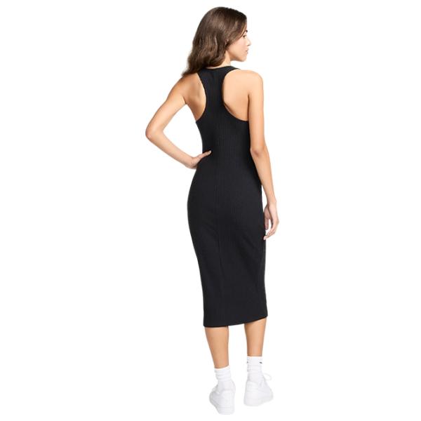 Rochie pentru femei Nike W Chill Knit Slim Sleeveless Ribbed Midi Dress  L / Black photo 2 Rochie pentru femei Nike W Chill Knit Slim Sleeveless Ribbed Midi Dress  L / Black photo 2